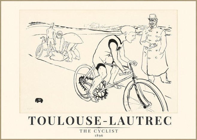 Toulouse-Lautrec The Cyclist No1 - Affiche