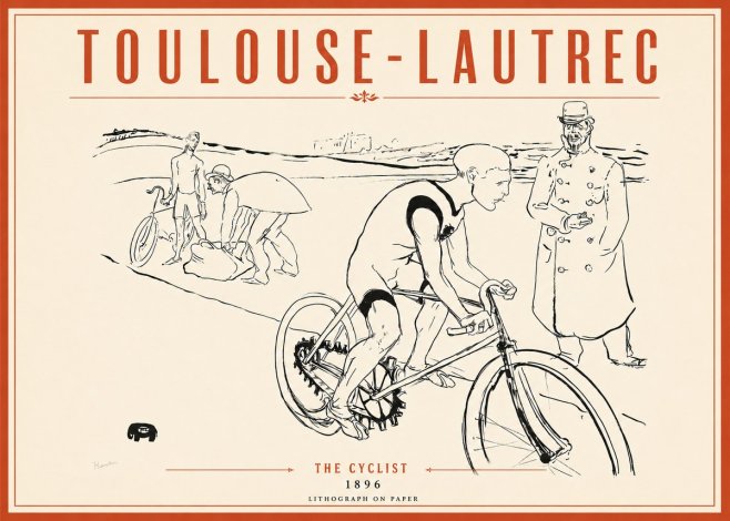 Toulouse-Lautrec The Cyclist No2 - Affiche