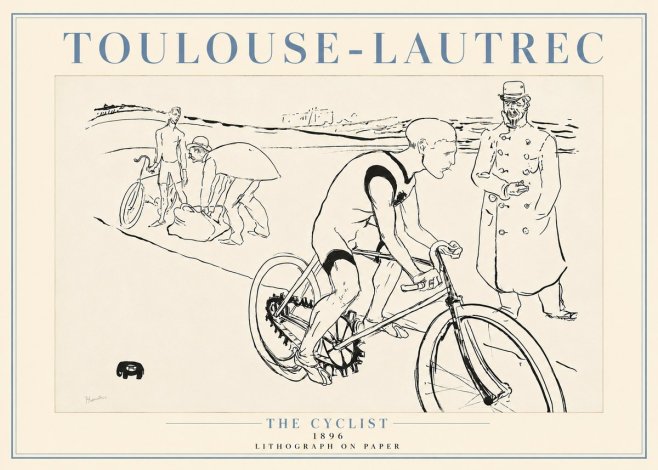Toulouse-Lautrec The Cyclist No4 - Affiche