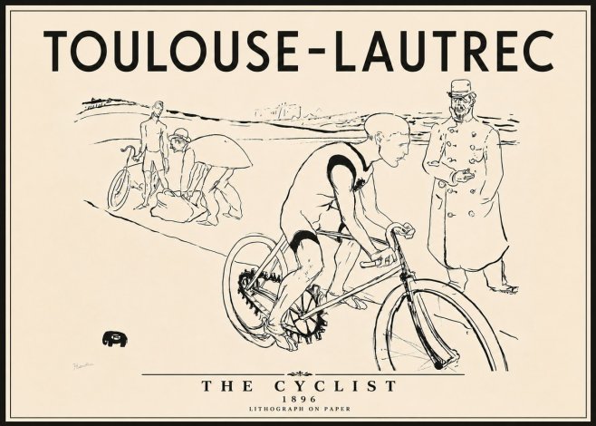Toulouse-Lautrec The Cyclist No6 - Affiche