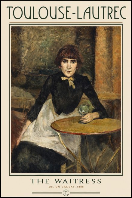 Toulouse-Lautrec The Waitress No2 - Affiche