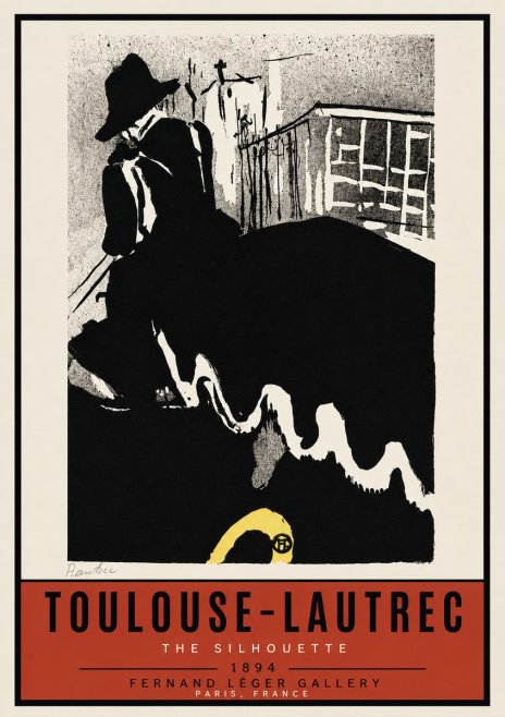 Toulouse-Lautrec The Silhouette No3 - Affiche