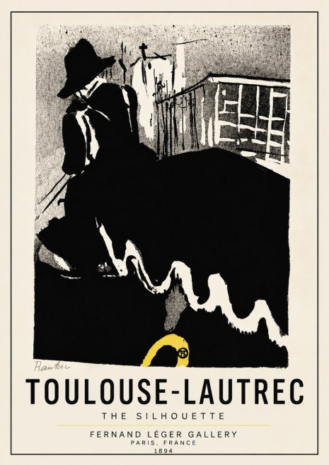 Toulouse-Lautrec The Silhouette No5 - Affiche