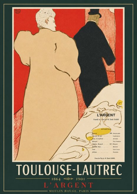 Toulouse-Lautrec L'argent No2 - Affiche