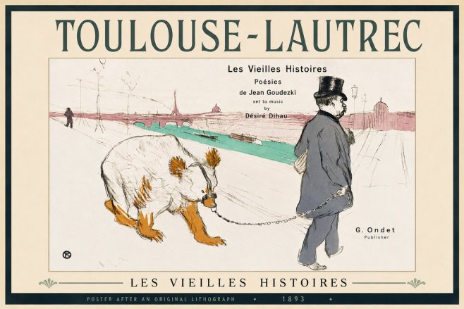 Toulouse-Lautrec Les Vieilles Histoires No3 - Affiche