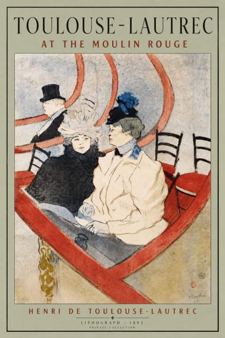 Toulouse-Lautrec At the Moulin Rouge No5 - Affiche