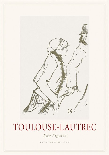 Toulouse-Lautrec Two Figures No1 - Affiche