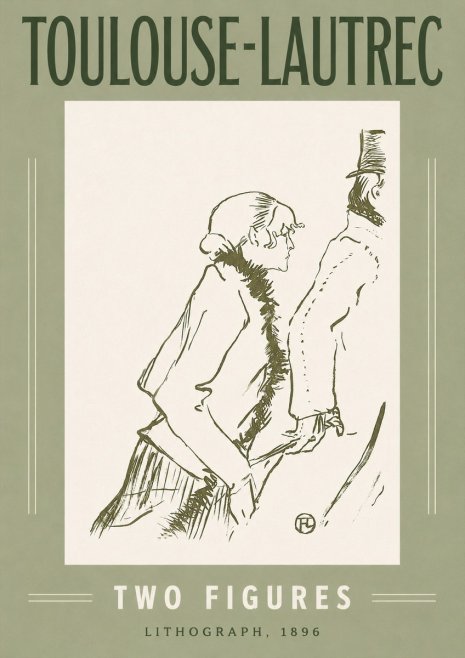 Toulouse-Lautrec Two Figures No2 - Affiche