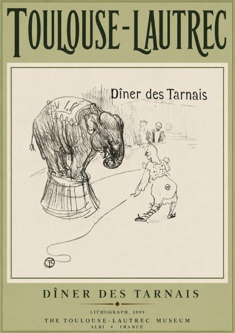 Toulouse-Lautrec Dîner Des Tarnais No3 - Affiche
