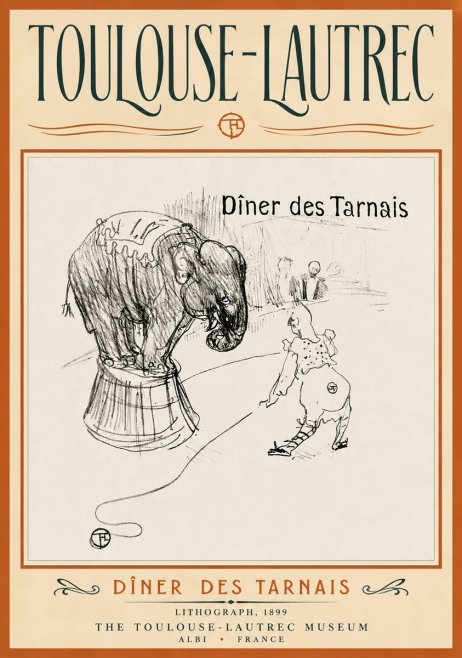 Toulouse-Lautrec Dîner Des Tarnais No4 - Affiche