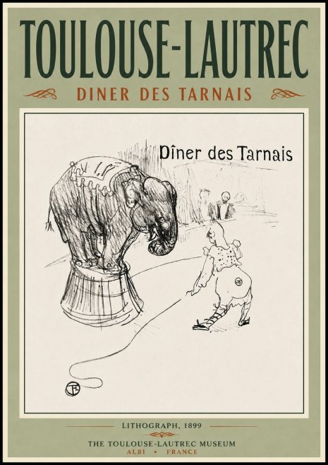 Toulouse-Lautrec Dîner Des Tarnais No5 - Affiche