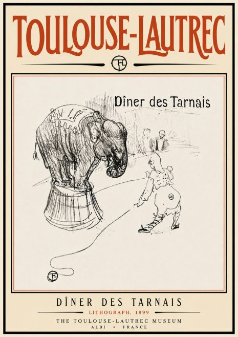 Toulouse-Lautrec Dîner Des Tarnais No6 - Affiche