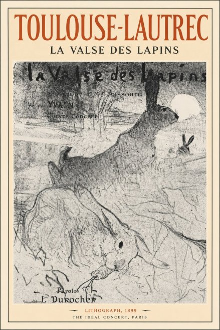 Toulouse-Lautrec La Valse Des Lapins No2 - Affiche