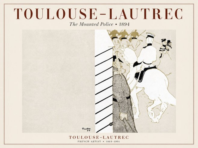 Toulouse-Lautrec The Mounted Police No1 - Affiche