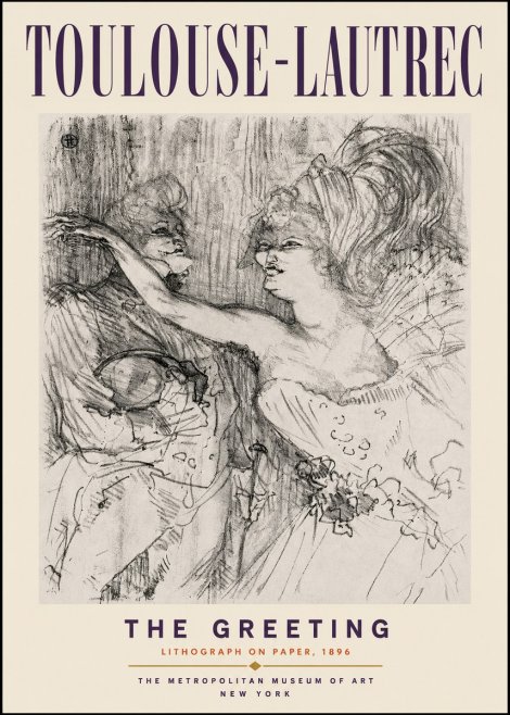 Toulouse-Lautrec The Greeting No2 - Affiche