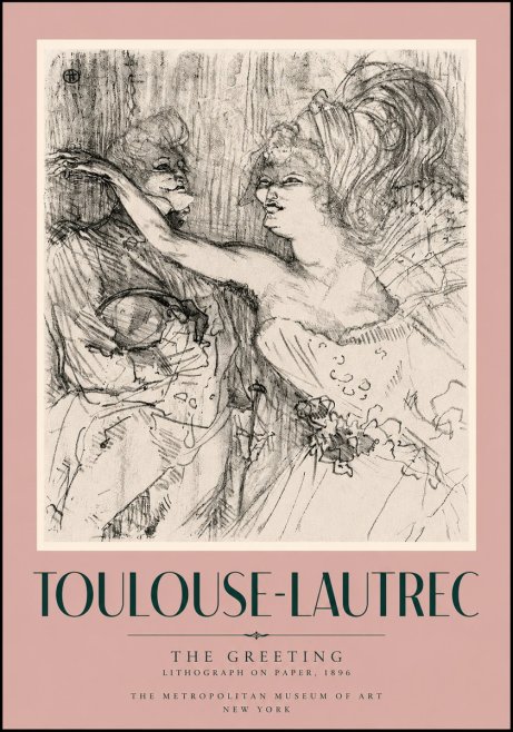 Toulouse-Lautrec The Greeting No5 - Affiche