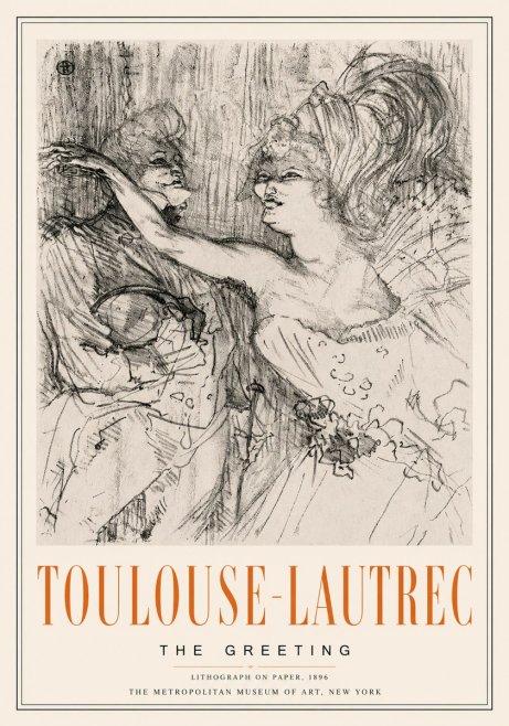 Toulouse-Lautrec The Greeting No6 - Affiche