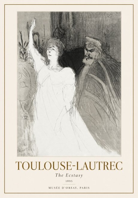 Toulouse-Lautrec The Ecstasy No1 - Affiche