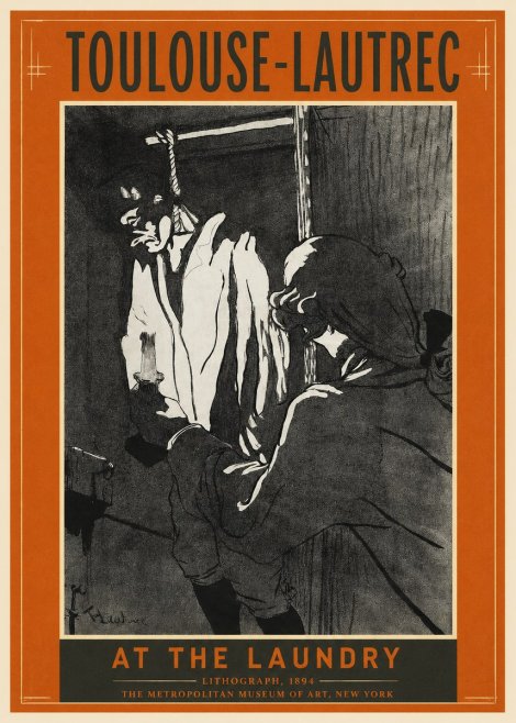Toulouse-Lautrec At the Laundry No2 - Affiche