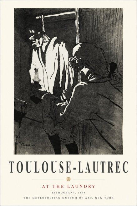 Toulouse-Lautrec At the Laundry No3 - Affiche