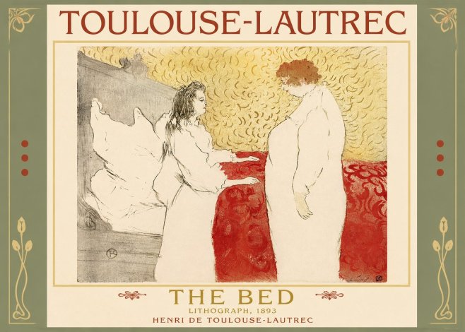 Toulouse-Lautrec The Bed No2 - Affiche