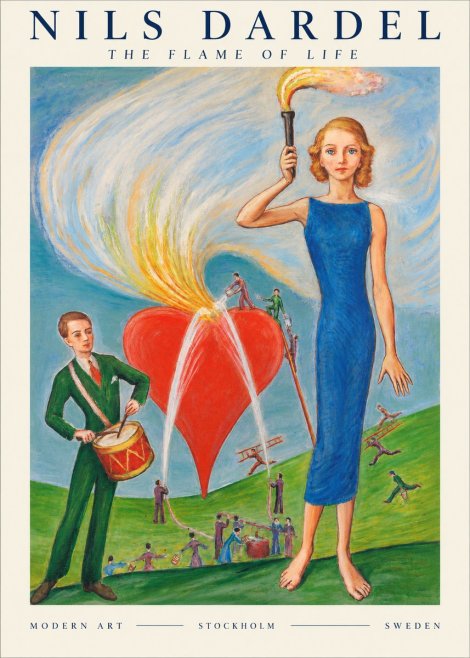 Nils Dardel The Flame of Life No1 - Affiche