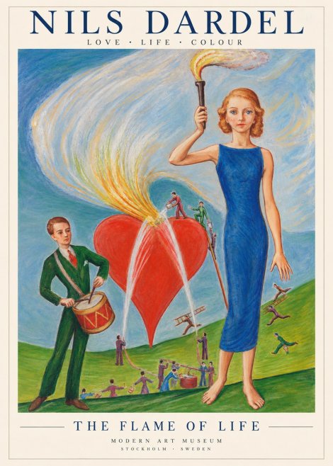 Nils Dardel The Flame of Life No2 - Affiche