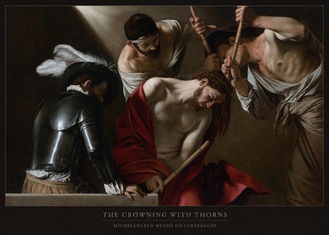 Michelangelo Merisi da Caravaggio The Crowning with Thorns I No6 - Affiche