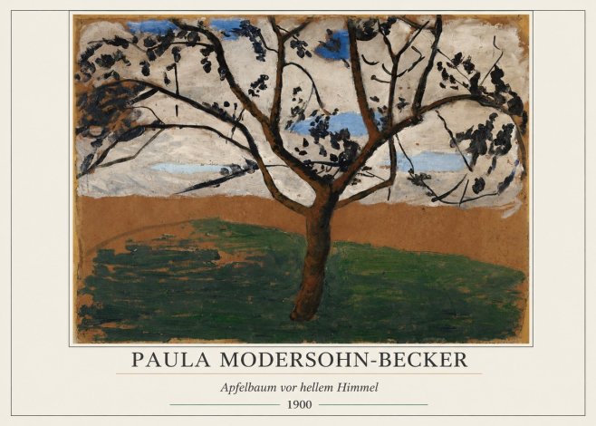 Paula Modersohn-Becker Apfelbaum Vor Hellem Himmel No5 - Affiche