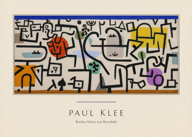 Paul Klee Reicher Hafen (Ein Reisebild) I No3 - Affiche