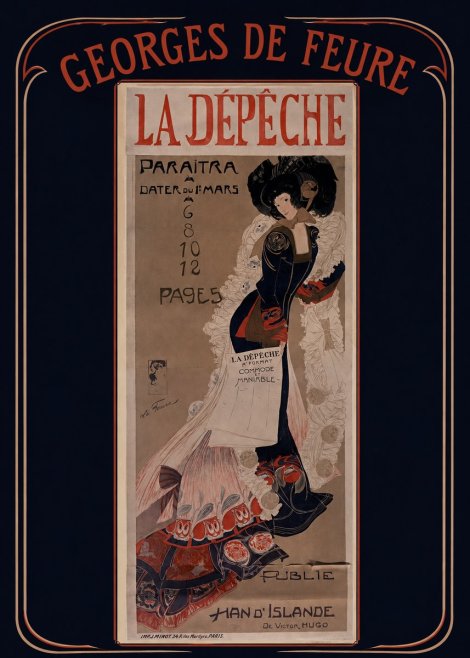 Georges de Feure La Dépêche II No3 - Affiche