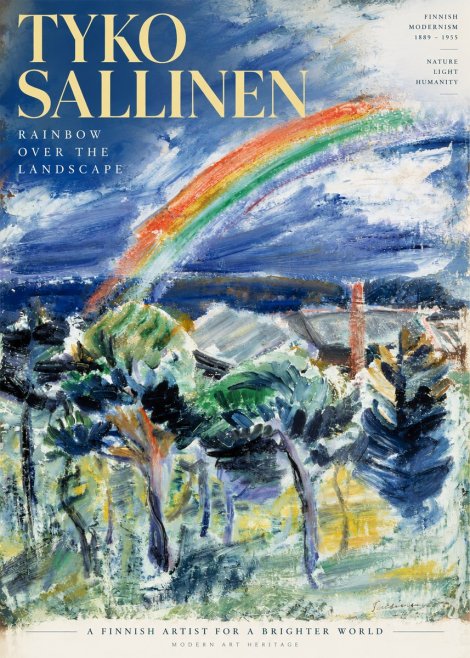 Tyko Sallinen Rainbow over the Landscape No6 - Affiche