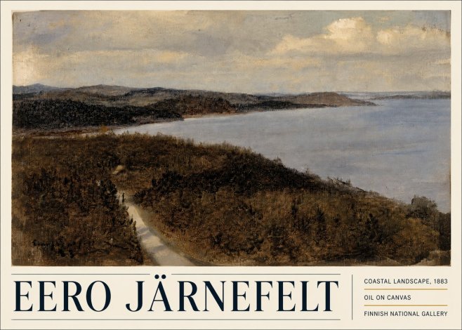 Eero Järnefelt Coastal Landscape, 1883 No5 - Affiche