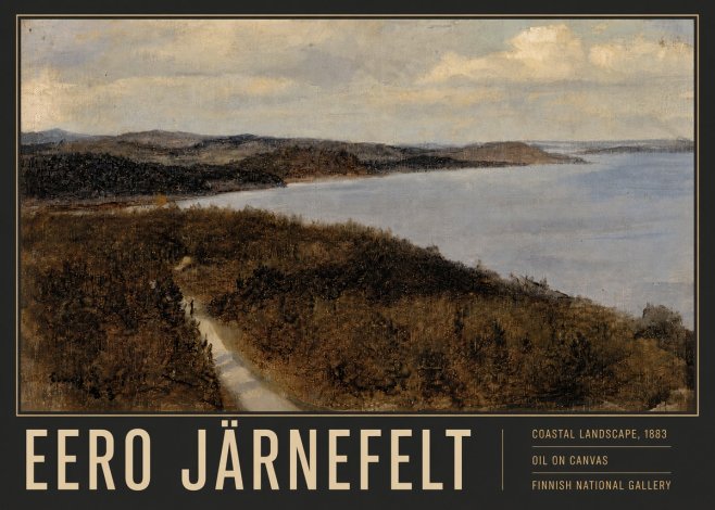 Eero Järnefelt Coastal Landscape, 1883 No6 - Affiche