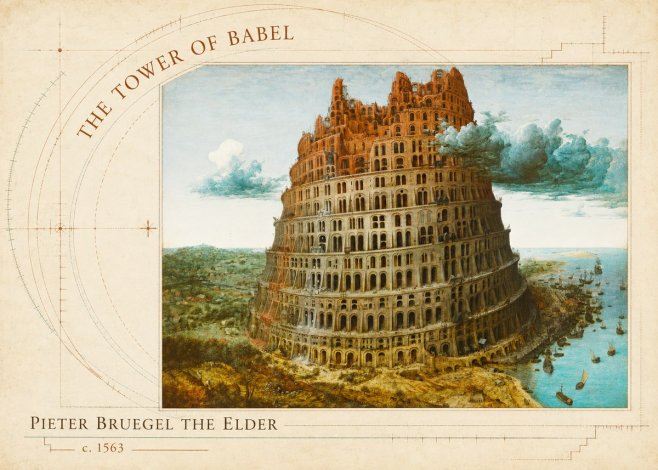 Pieter Bruegel The Tower of Babel III No5 - Affiche