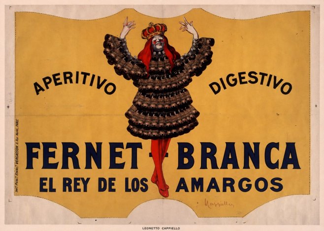 Leonetto Cappiello Fernet Branca No6 - Affiche