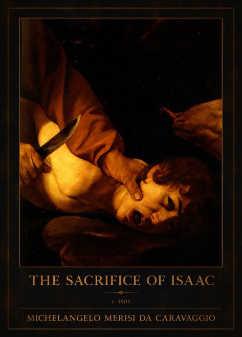 Michelangelo Merisi da Caravaggio The Sacrifice of Isaac II No1 - Affiche