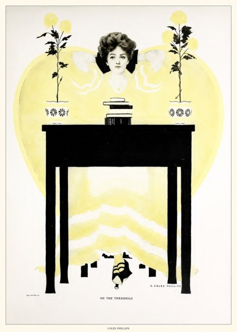 Coles Phillips On the Threshold No6 - Affiche