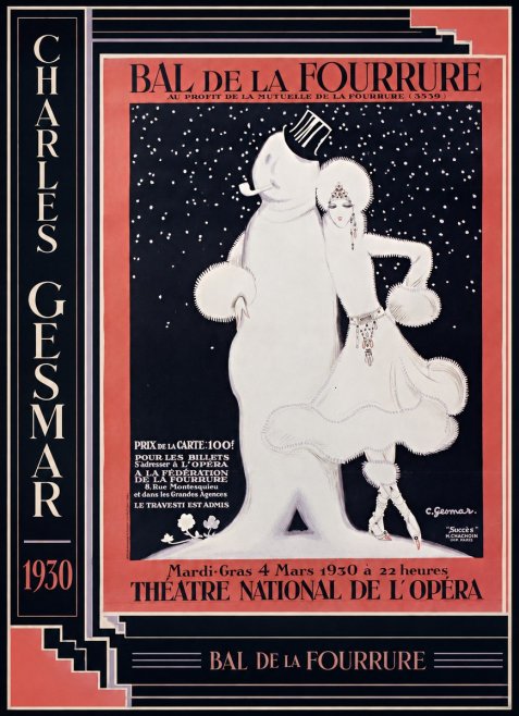 Charles Gesmar Bal De La Fourrure I No2 - Affiche