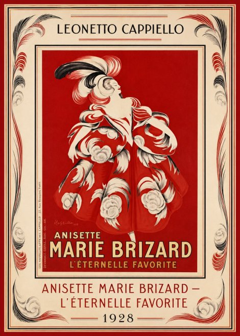 Leonetto Cappiello Ansette Marie Brizard - L'éternelle Favorite No1 - Affiche