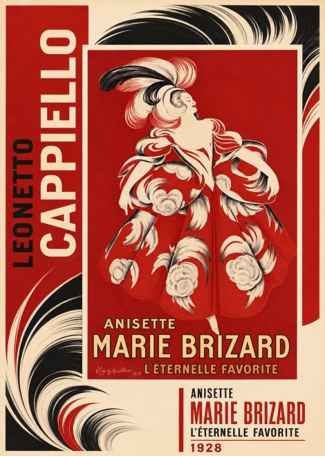 Leonetto Cappiello Ansette Marie Brizard - L'éternelle Favorite No2 - Affiche