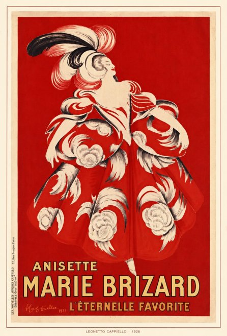 Leonetto Cappiello Ansette Marie Brizard - L'éternelle Favorite No6 - Affiche