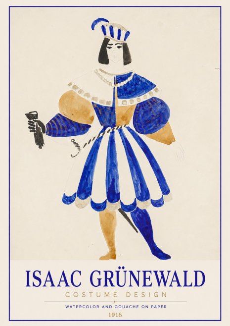 Isaac Grünewald Costume Design III No1 - Affiche