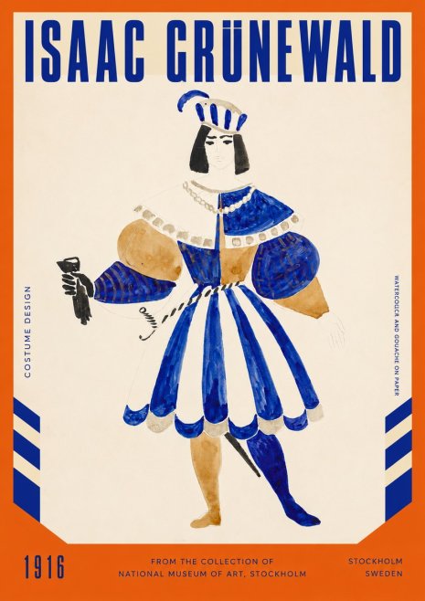 Isaac Grünewald Costume Design III No2 - Affiche
