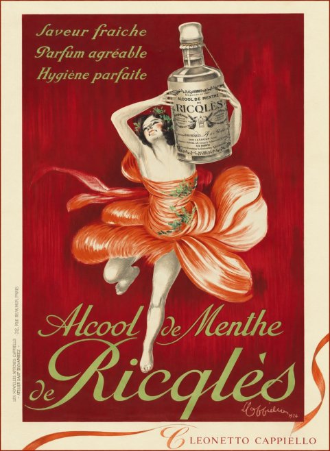 Leonetto Cappiello Alcool De Menthe De Ricqlès I No5 - Affiche