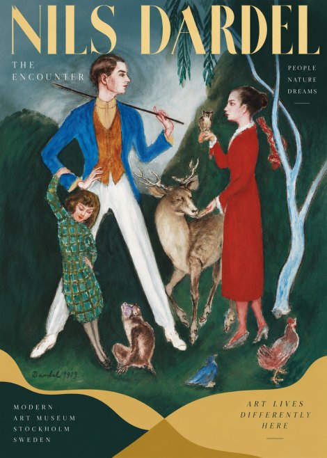 Nils Dardel The Encounter No5 - Affiche