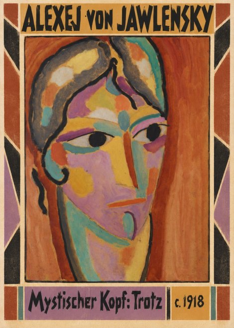 Alexej von Jawlensky Mystischer Kopf: Trotz No3 - Affiche