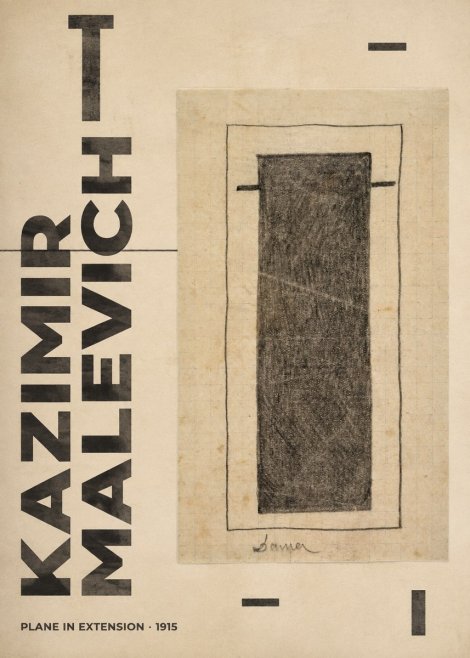 Kazimir Malevich Plane in Extension No6 - Affiche