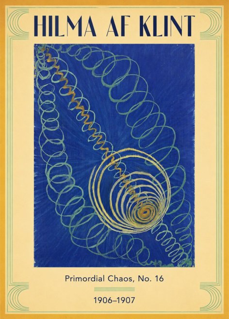 Hilma af Klint Primordial Chaos, No. 16 No3 - Affiche