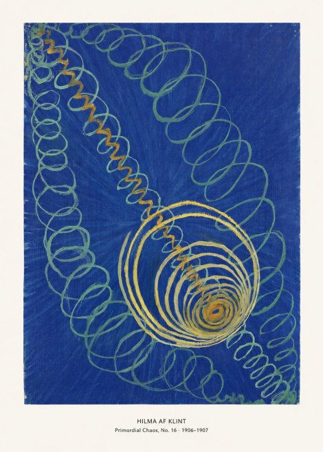 Hilma af Klint Primordial Chaos, No. 16 No6 - Affiche